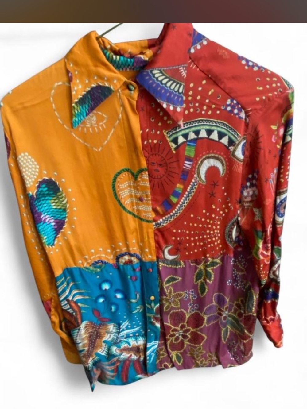 Farm Rio Colorblocked Multicolor Men’s Printed Button-Up Shirt